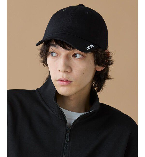 LACOSTE「ブリムプリント6パネルキャップ」|キャップ・キャスケット|