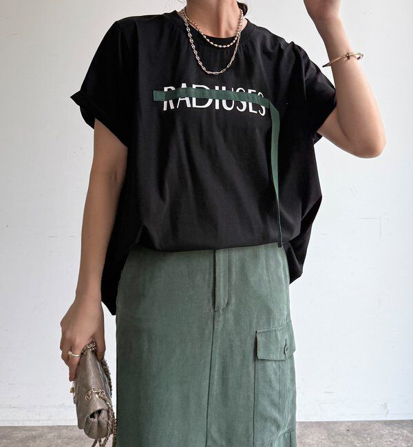  「【WEB限定】ロゴテープTEE」|Tシャツ・カットソー|ブラック