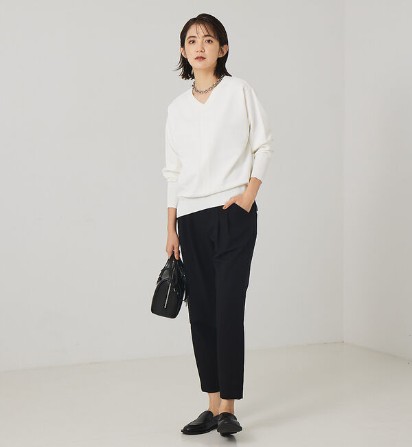 qualite「レーヨンストレッチ2WAYニット」|ニット・セーター|