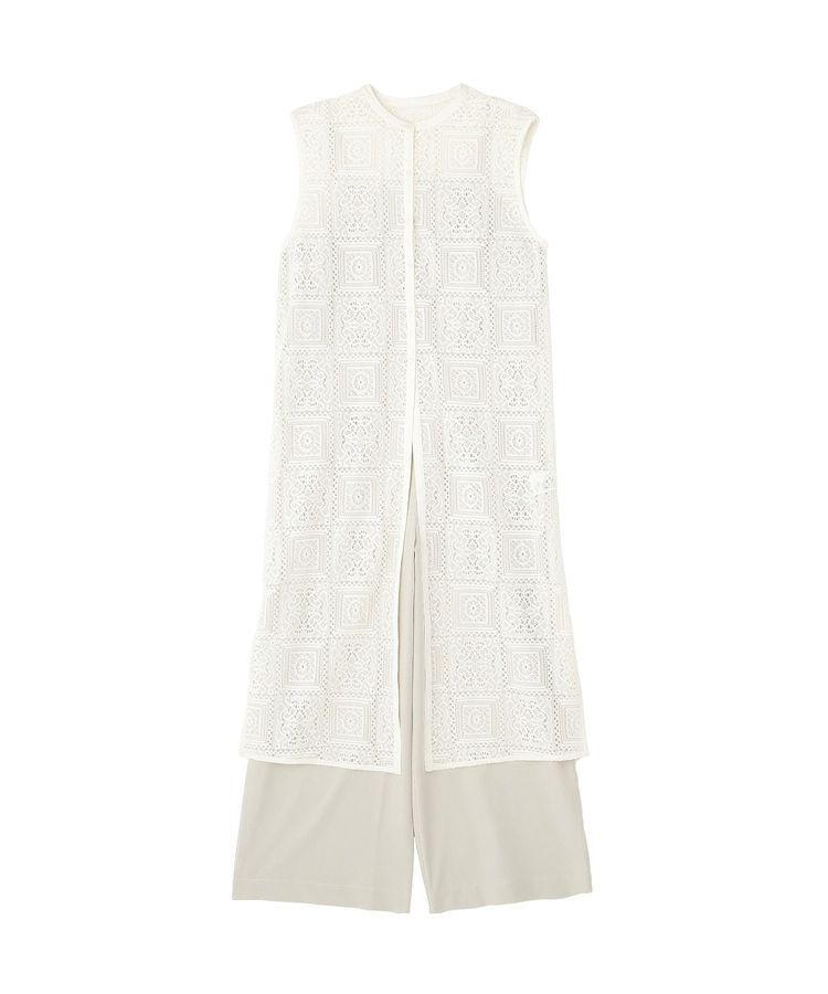 AMERICAN HOLIC「【2点セット】ロングレースジレ+サロペット」|オールインワン|