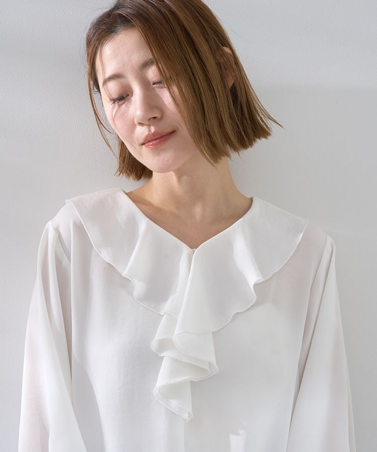 YECCA VECCA「ラッフルブラウス」|シャツ・ブラウス|