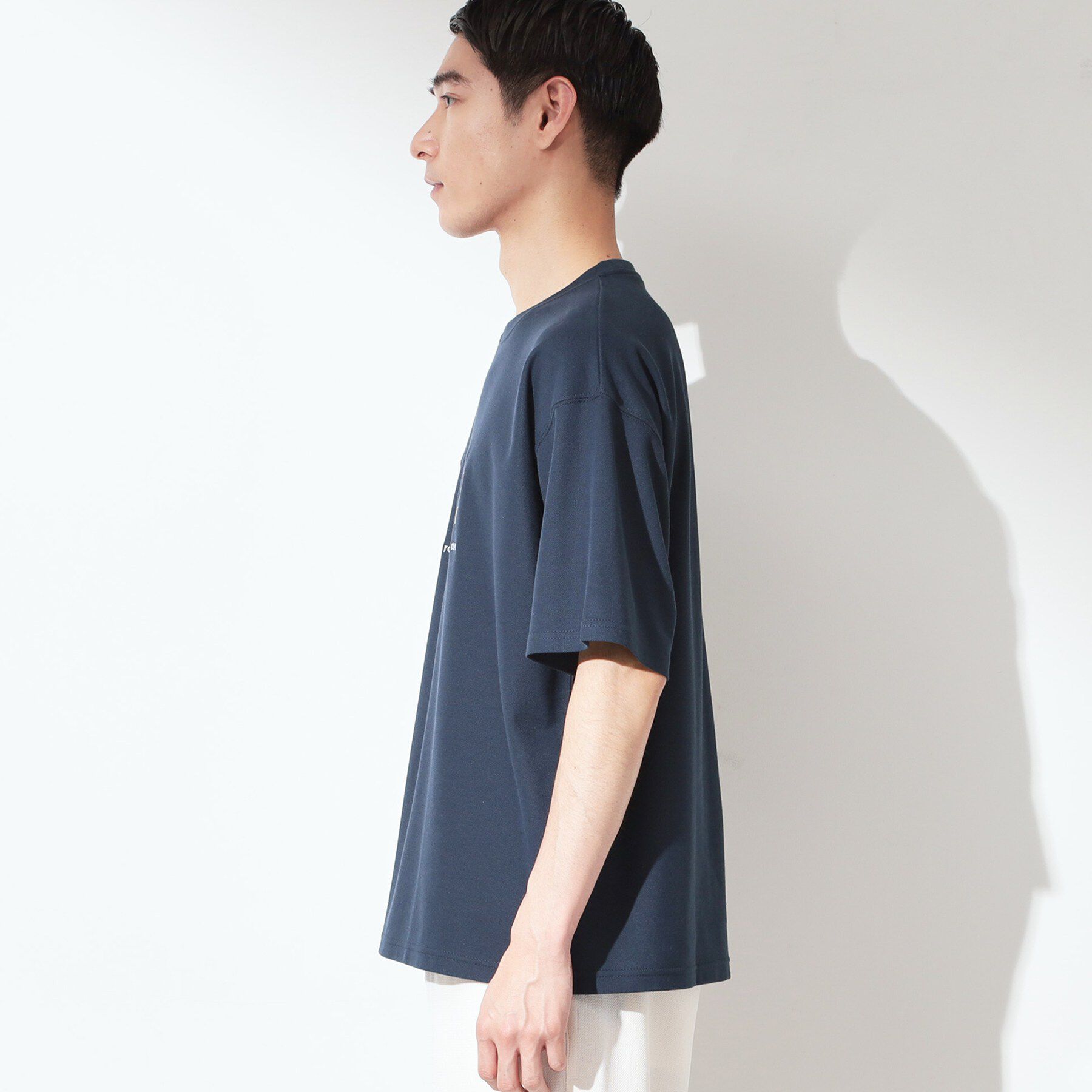 THE SHOP TK「刺繍&times;ロゴ 鹿の子 半袖Tシャツ 【洗濯機OK】」|Tシャツ・カットソー|