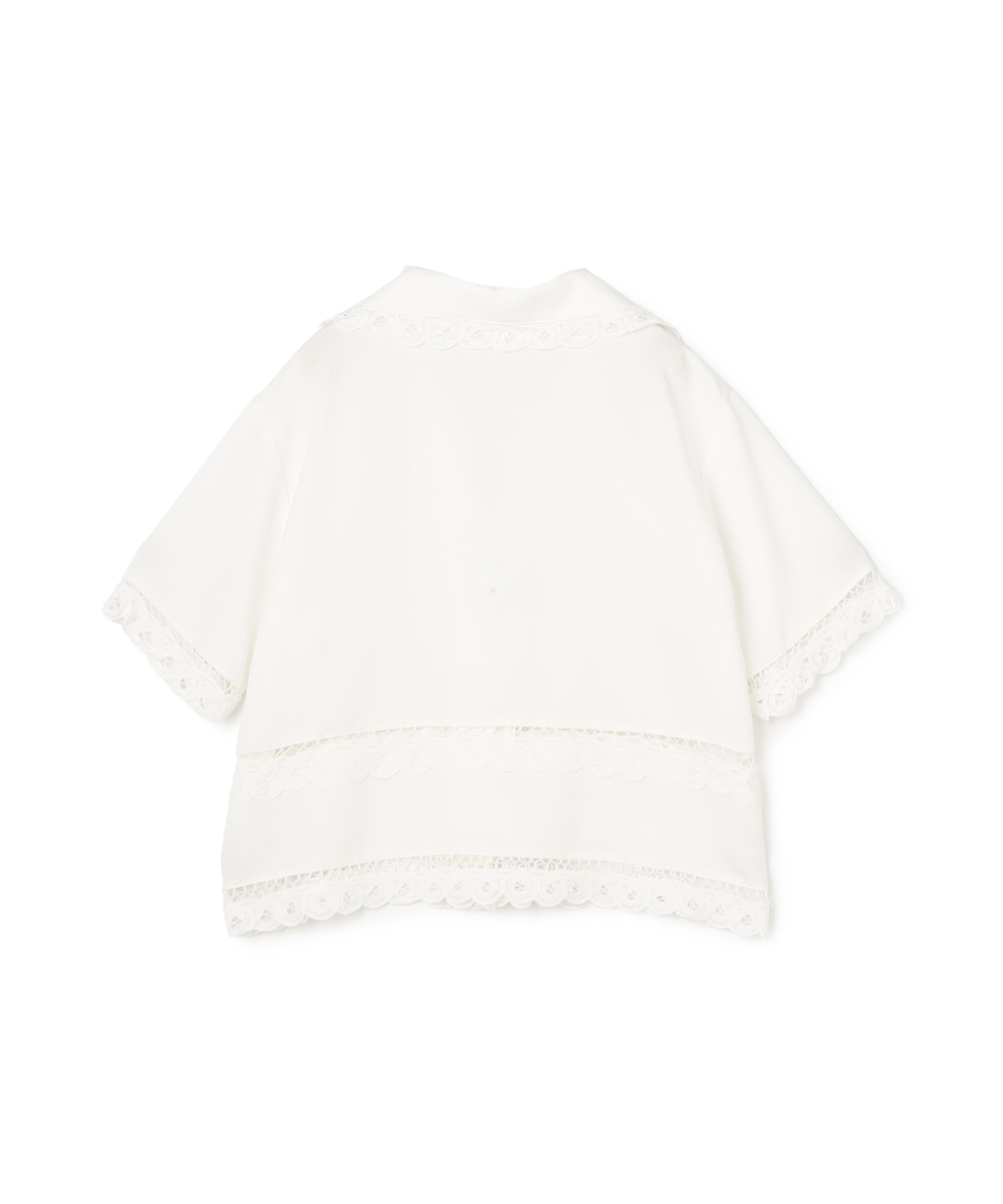  「レーストリンミングシャツ」|シャツ・ブラウス|