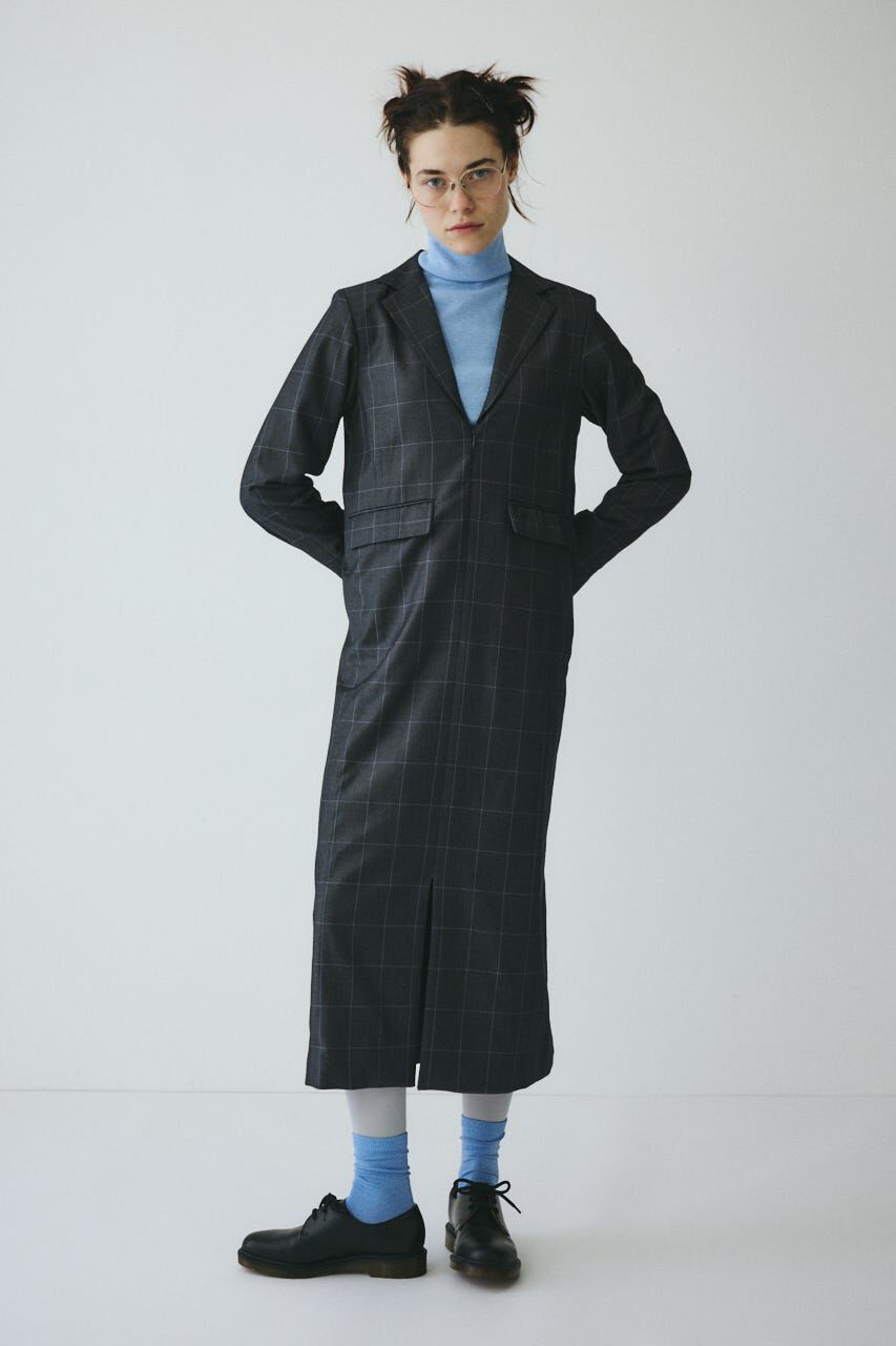 HeRIN.CYE「Jacket like long dress」|ワンピース|柄GRY5