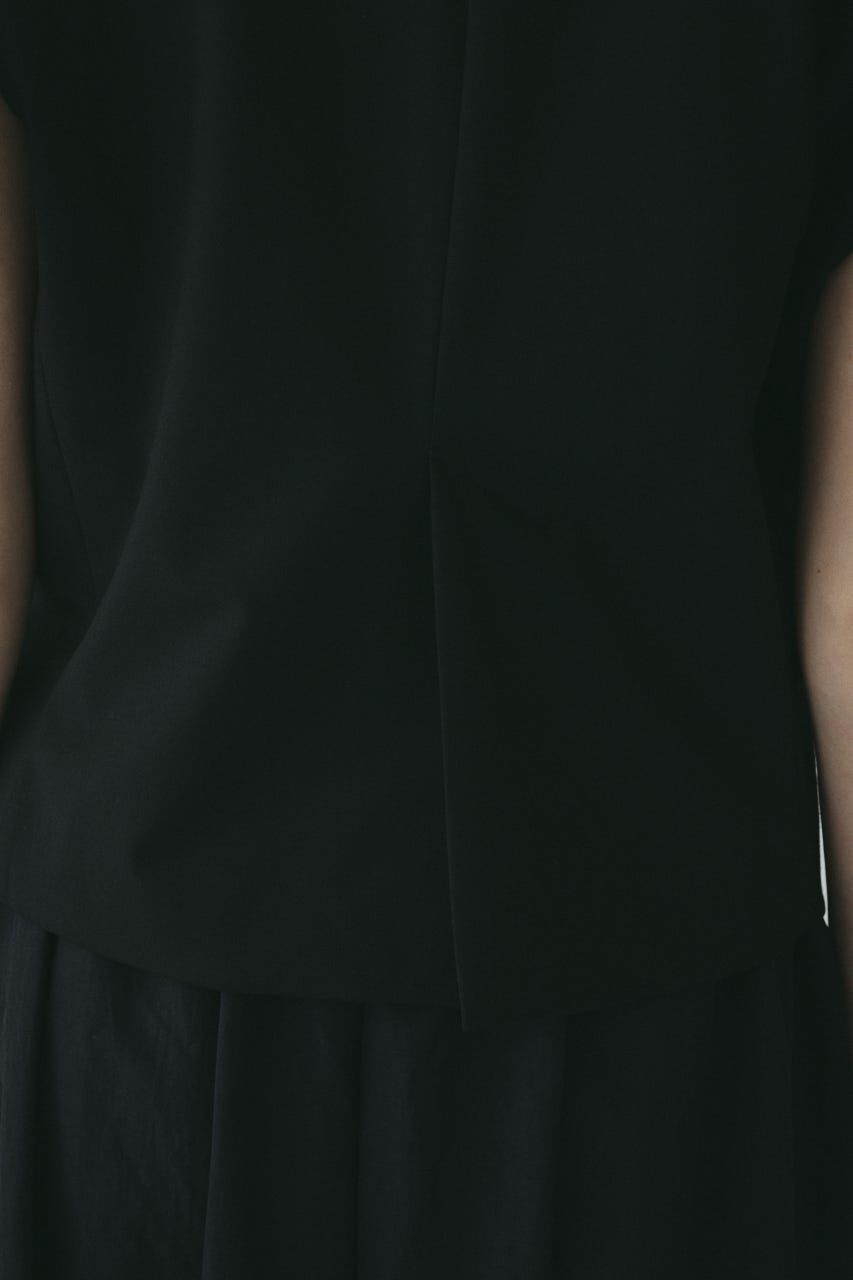 HeRIN.CYE「Ribbon shoulder vest」|ダウンベスト・ベスト|