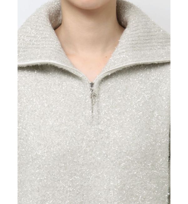 CALNAMUR「TWINKLE SHAGGY KNIT MINI OP/トゥインクルシャギーニットワンピース」|ワンピース|