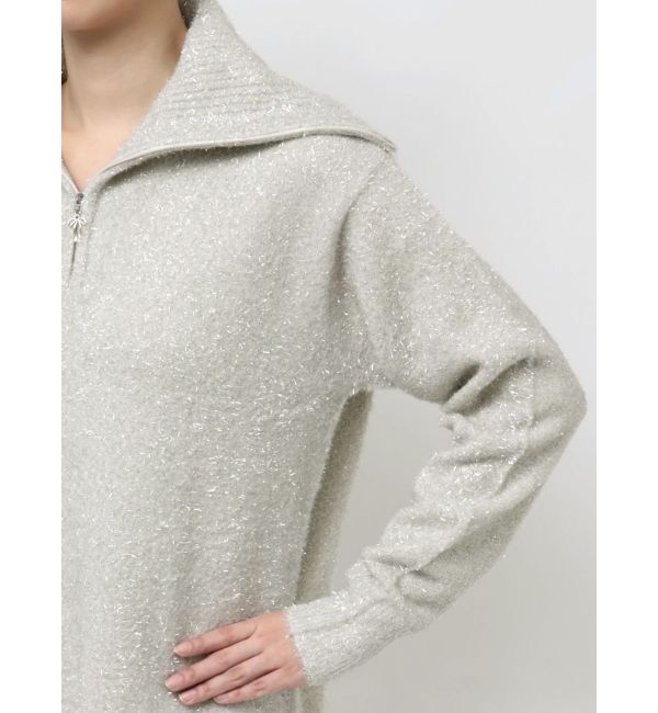 CALNAMUR「TWINKLE SHAGGY KNIT MINI OP/トゥインクルシャギーニットワンピース」|ワンピース|