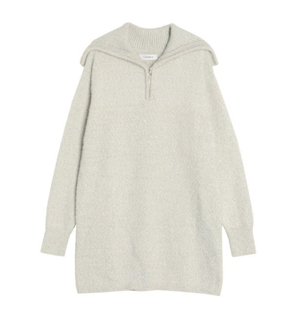 CALNAMUR「TWINKLE SHAGGY KNIT MINI OP/トゥインクルシャギーニットワンピース」|ワンピース|