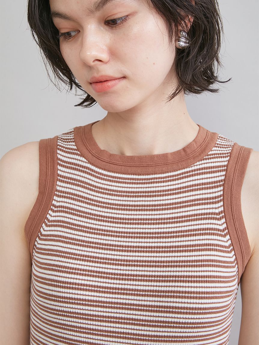 Mila Owen「ＵＶケアアメスリボーダータンク」|タンクトップ|