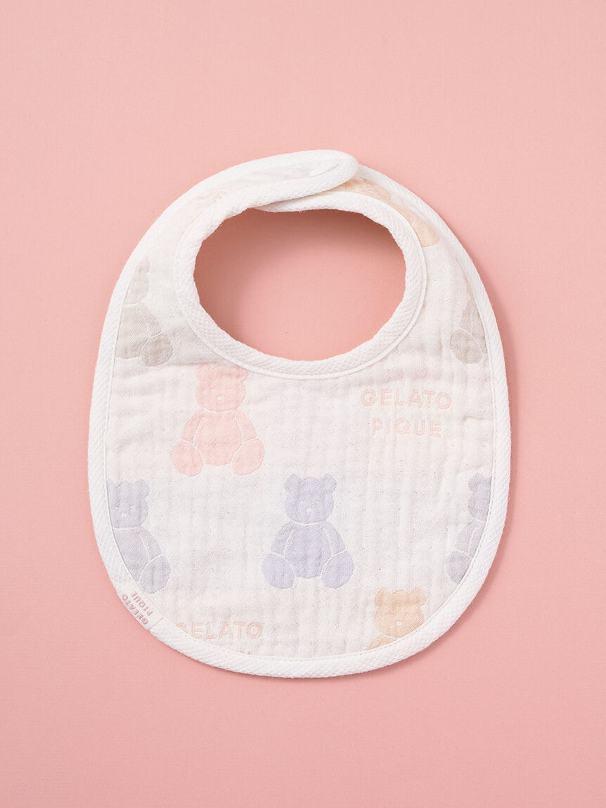 GELATO PIQUE KIDS & BABY「【BABY】ベア３重ガーゼスタイ」|スタイ|PASTEL