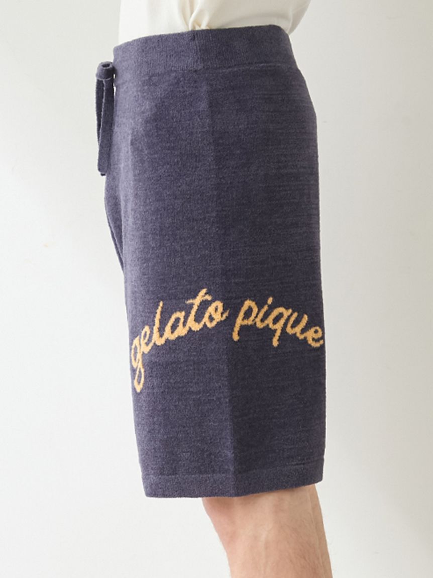 GELATO PIQUE HOMME「【ONLINE限定】【HOMME】 サマーベアジャガードプルオーバー&ロゴジャガードハーフパンツセット」|ルームウェア|