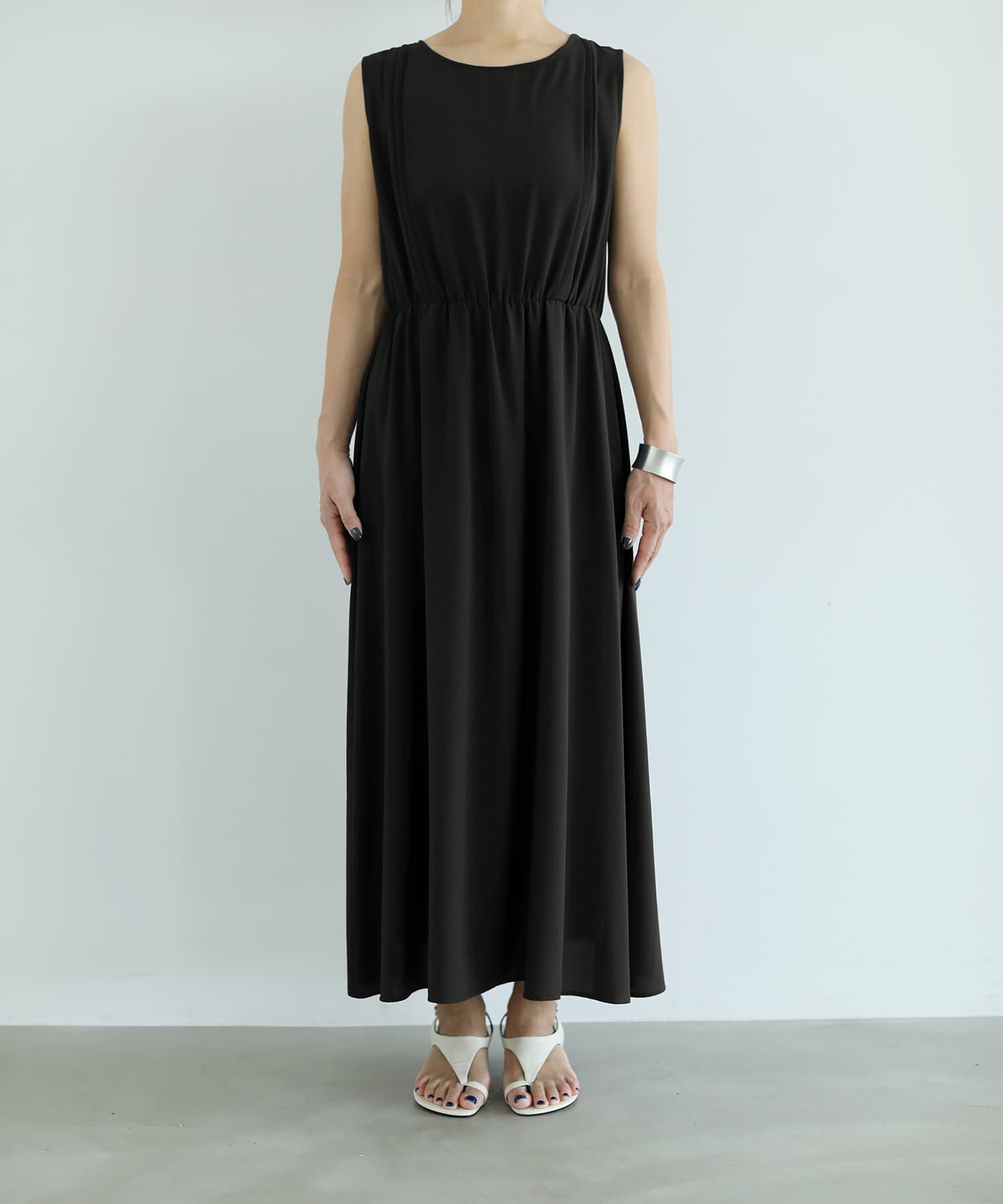 STYLE DELI「【selection】スルさら涼しいウエストギャザーワンピース」|ワンピース|