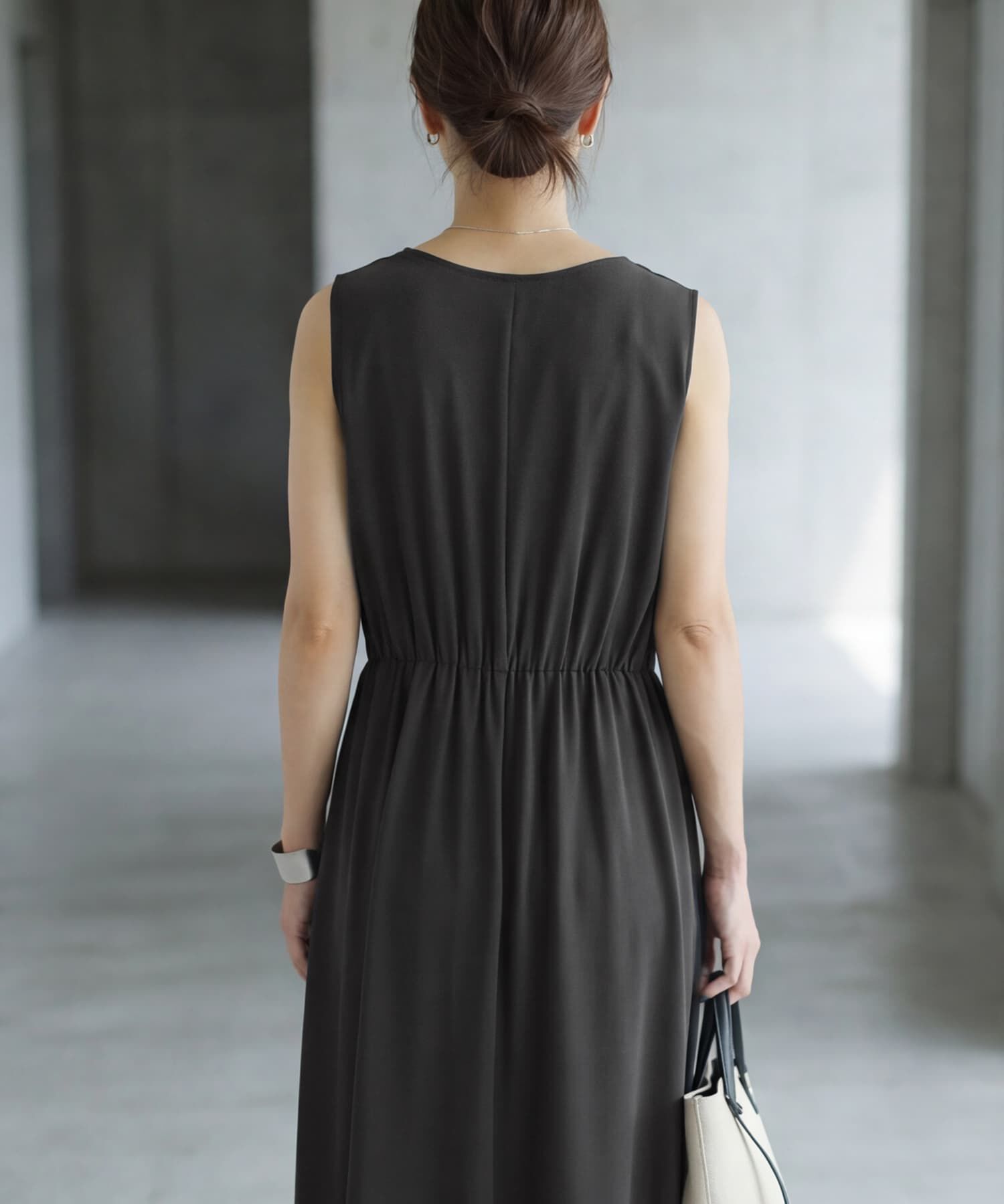 STYLE DELI「【selection】スルさら涼しいウエストギャザーワンピース」|ワンピース|