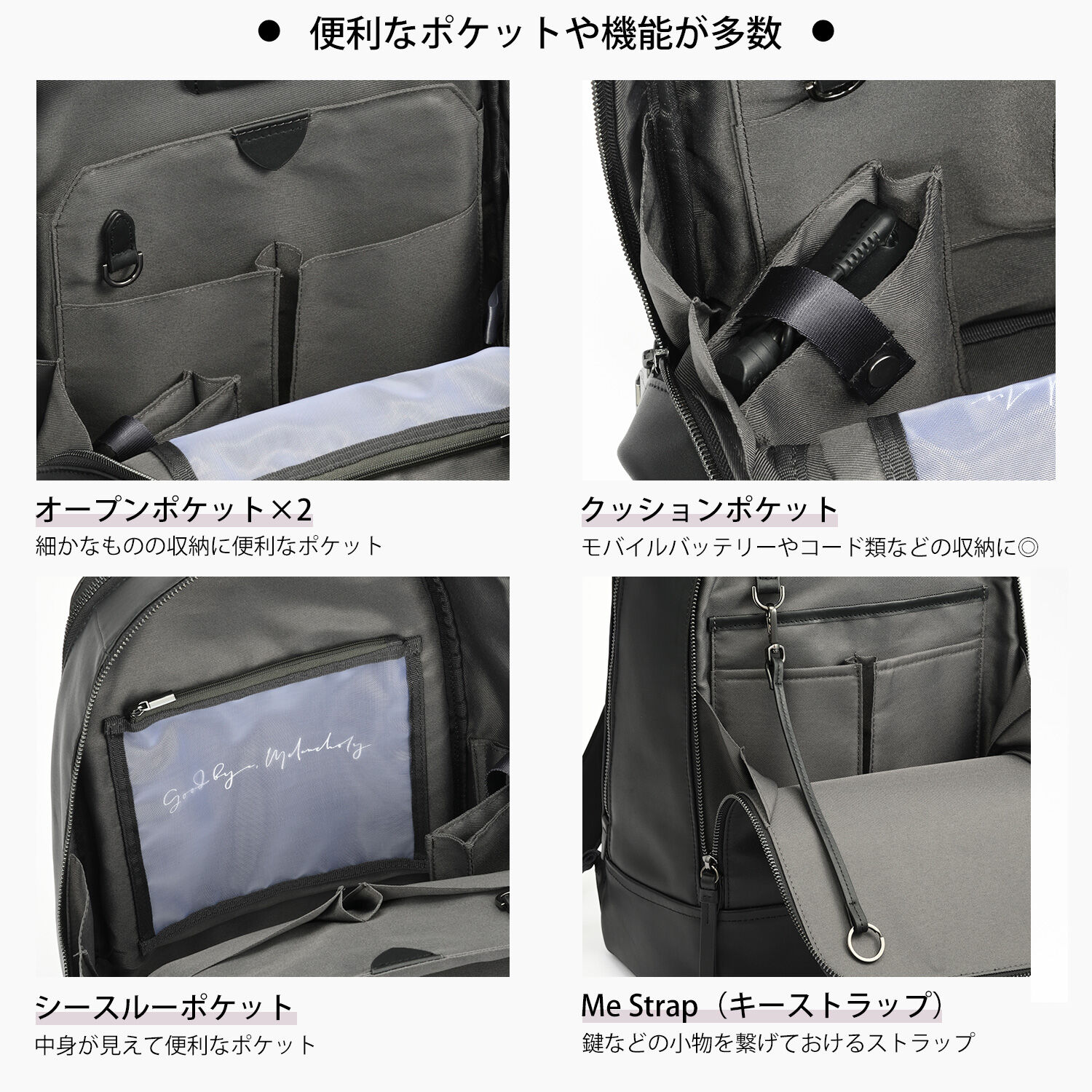 W&.Day/Night「本革 リュックサック W&.Day/Night ピルクエット レザーリュック A4サイズ 13.3インチPC収納 19011」|リュック|
