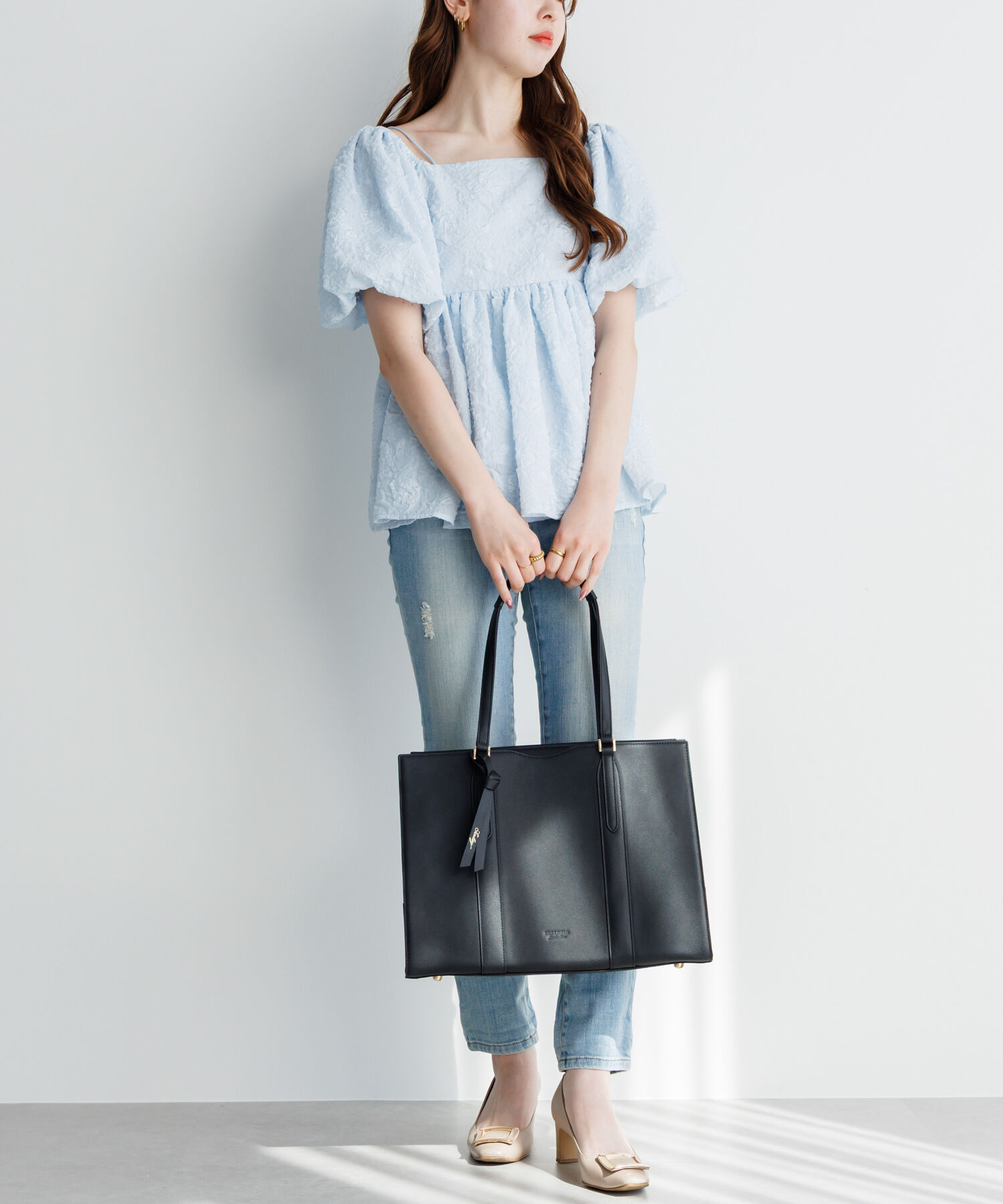 Jewelna Rose「本革 トートバッグ Jewelna Rose フィンリー レザートート A4/13.3インチPC収納 65591」|トートバッグ|