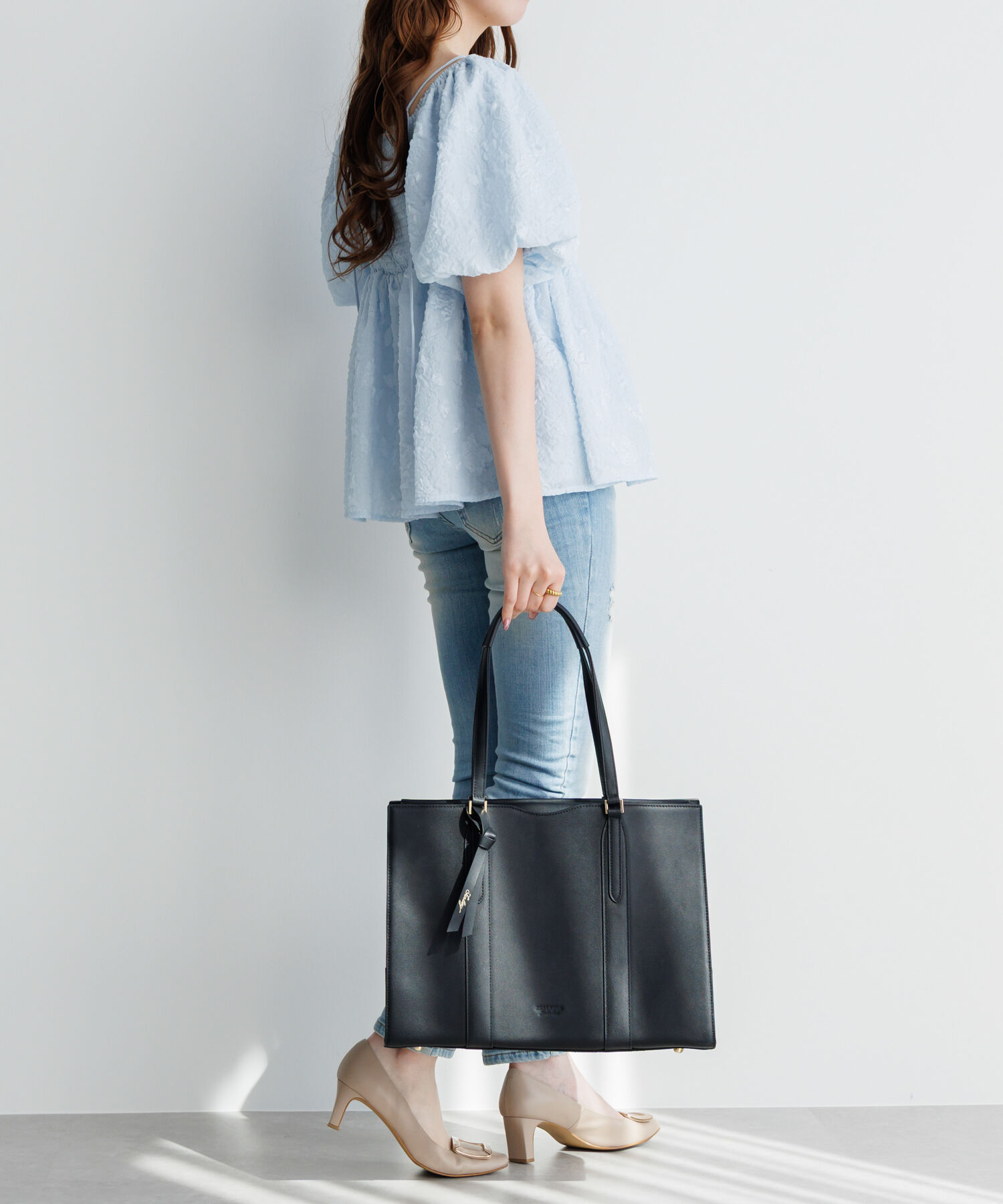 Jewelna Rose「本革 トートバッグ Jewelna Rose フィンリー レザートート A4/13.3インチPC収納 65591」|トートバッグ|