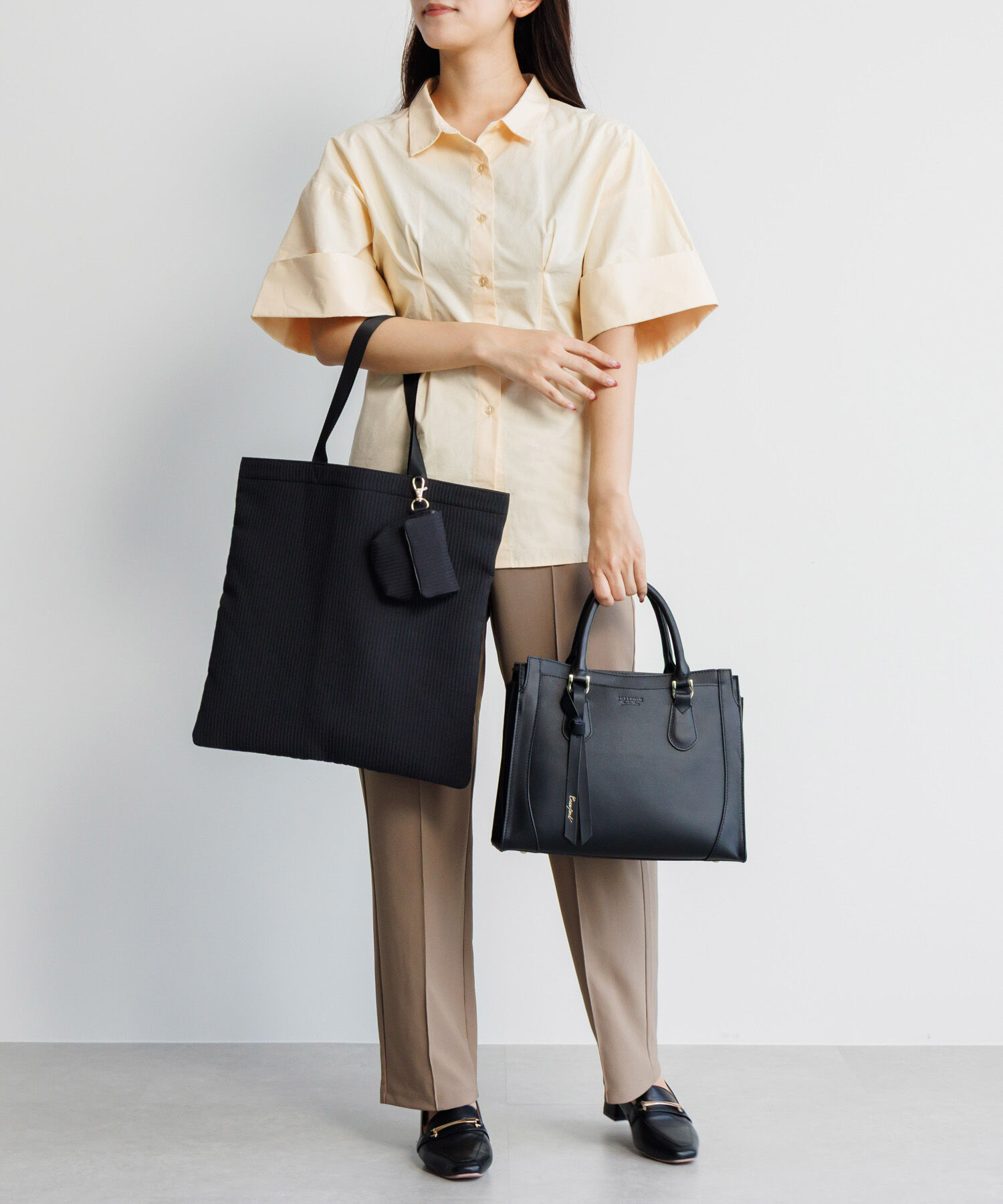  「本革 ハンドバッグ ショルダーベルト付き Jewelna Rose クロフォード シンクブラック 16311」|トートバッグ|