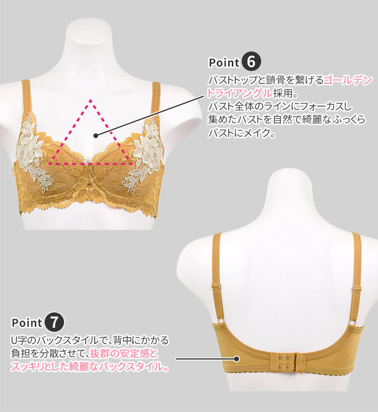 intesucre「アンテシュクレ 脇高ブラ Premium ブラセット B-D/65-80 IBT326」|インナー|