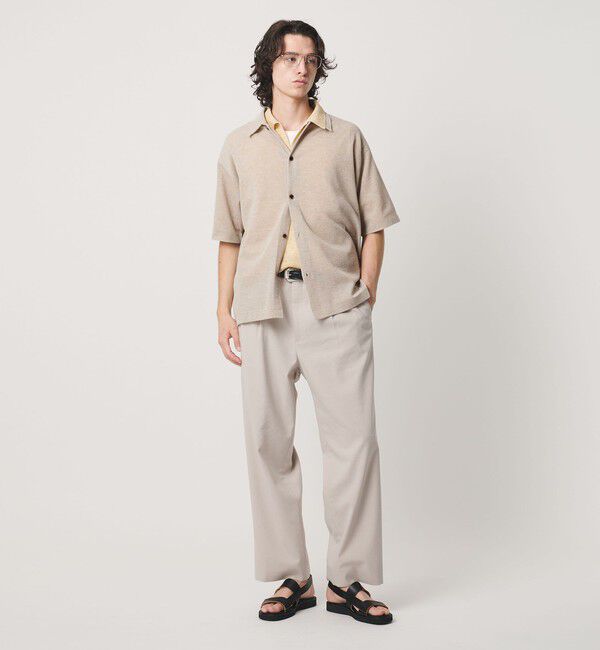 BEAUTY&YOUTH UNITED ARROWS「KNITEE リネンブレンド メリノ シャツ ウォッシャブル」|カーディガン|