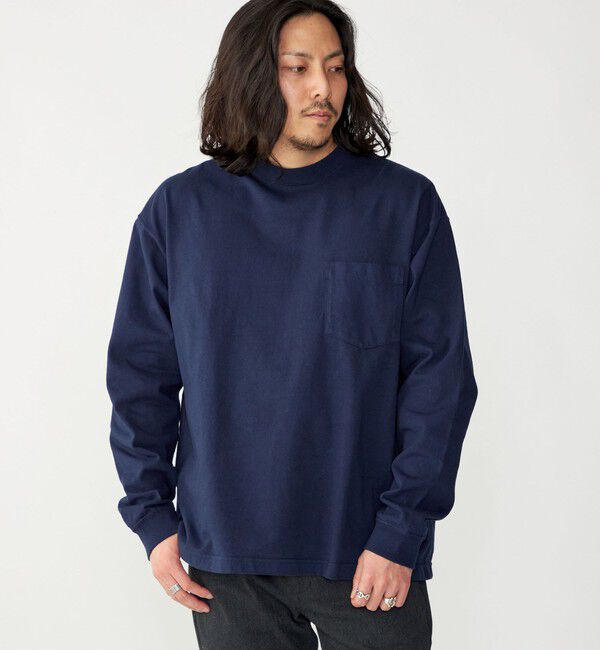 SHIPS「SHIPS: COTTON USA ポケット 長袖 Tシャツ ロンT」|Tシャツ・カットソー|