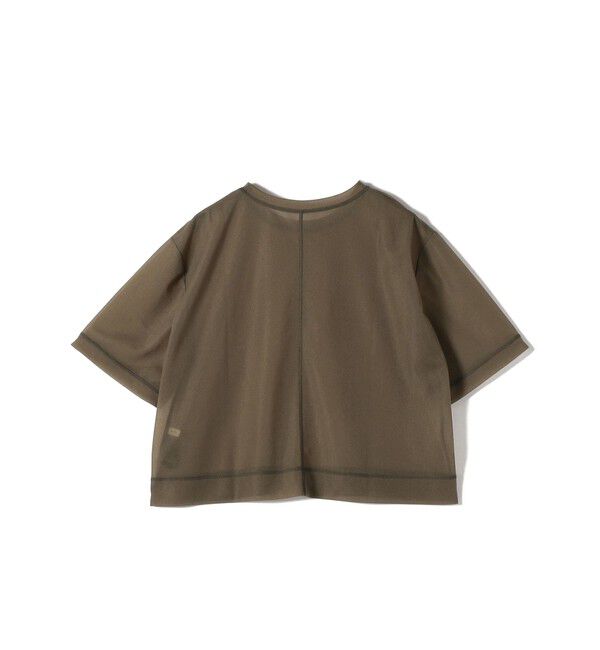SHIPS for women「〈手洗い可能〉シアー トリコット ショート スリーブ プルオーバー」|Tシャツ・カットソー|