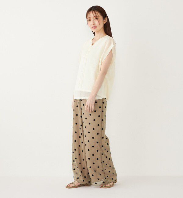 SHIPS Colors 「SHIPS Colors:2WAY メッシュ ニット &times; タンクトップ セット」|ニット・セーター|