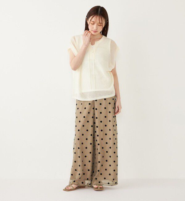 SHIPS Colors 「SHIPS Colors:2WAY メッシュ ニット &times; タンクトップ セット」|ニット・セーター|