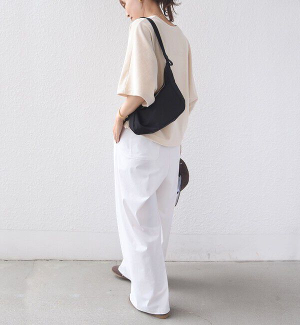 SHIPS for women「《予約》〈接触冷感 / UVカット〉マイクロ パイル ドルマン スリーブ プルオーバー」|Tシャツ・カットソー|