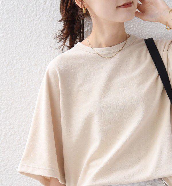 SHIPS for women「《予約》〈接触冷感 / UVカット〉マイクロ パイル ドルマン スリーブ プルオーバー」|Tシャツ・カットソー|