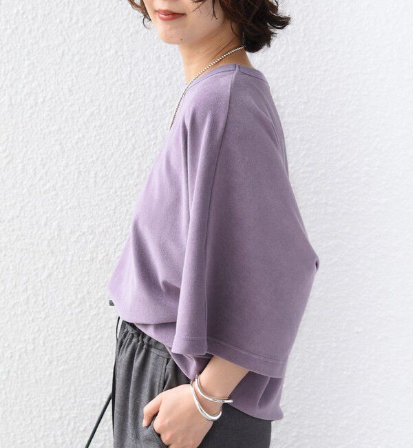 SHIPS for women「《予約》〈接触冷感 / UVカット〉マイクロ パイル ドルマン スリーブ プルオーバー」|Tシャツ・カットソー|
