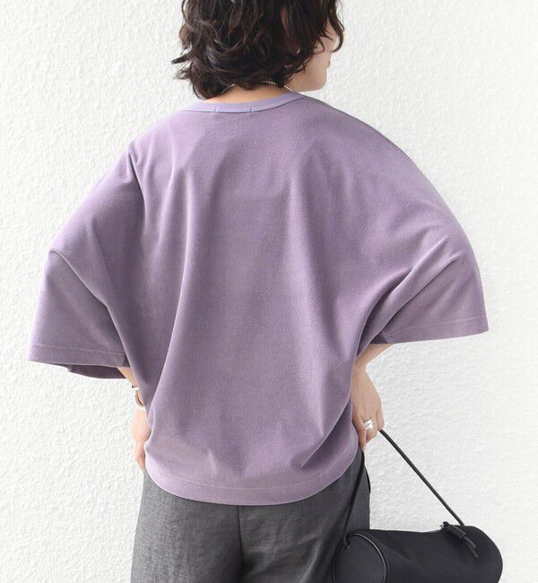 SHIPS for women「《予約》〈接触冷感 / UVカット〉マイクロ パイル ドルマン スリーブ プルオーバー」|Tシャツ・カットソー|