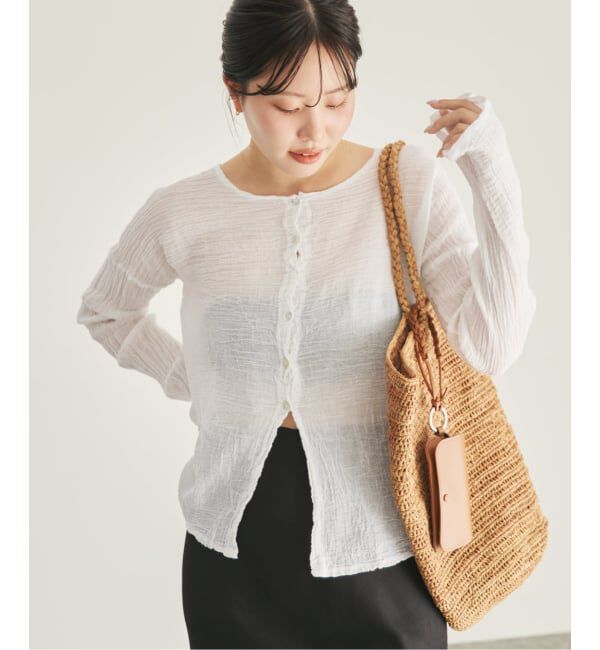 Plage「LES ATELIERS FRANCAIS DE CONFECTION 別注 OPEN BTN 2WAY ブラウス」|シャツ・ブラウス|