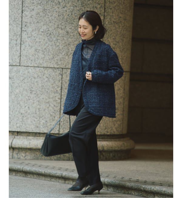 VERMEIL par iena「tweedノーカラージャケット」|ノーカラージャケット|