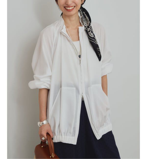 VERMEIL par iena「《手洗い可》Sheer Volume ブルゾン」|その他|ホワイト