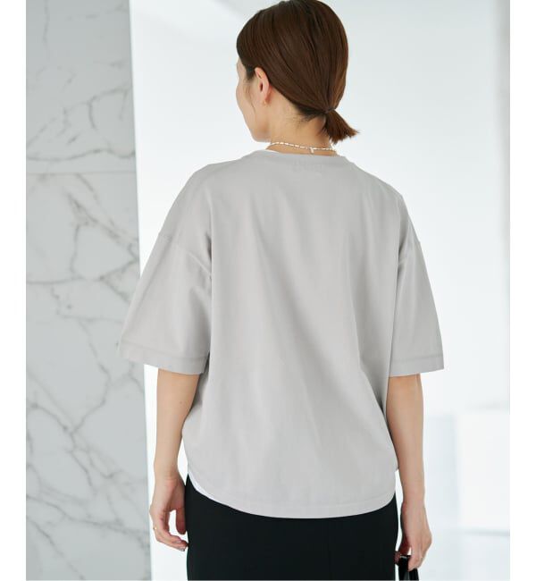 IENA「ウォッシャブルファインコットンニットTシャツ」|ニット・セーター|