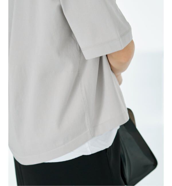IENA「ウォッシャブルファインコットンニットTシャツ」|ニット・セーター|