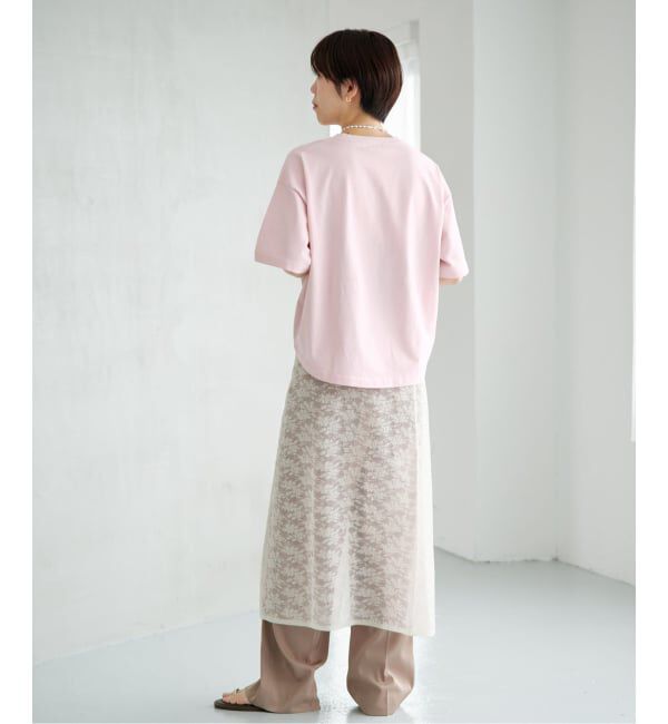 IENA「ウォッシャブルファインコットンニットTシャツ」|ニット・セーター|