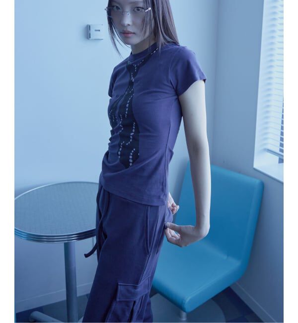 PULP「【Geek Office / ギークオフィス】ATTACHED TEE」|Tシャツ・カットソー|ネイビー
