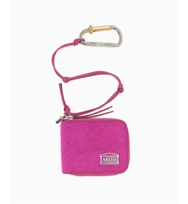 PULP「ARIES / アリーズ PONY SKIN BOBBY WALLET」|財布|ピンク