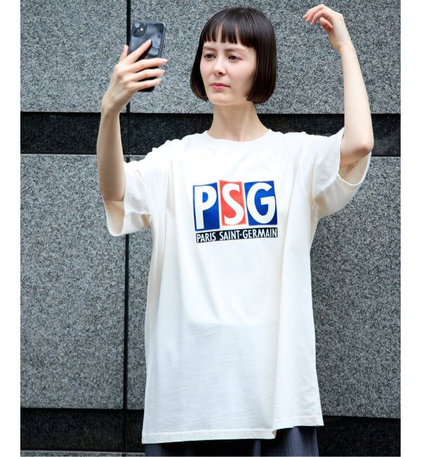 Paris Saint-Germain「【Paris Saint-Germain 】 JP Classic Flock Logo Tee 1」|Tシャツ・カットソー|