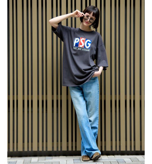 Paris Saint-Germain「【Paris Saint-Germain 】 JP Classic Flock Logo Tee 1」|Tシャツ・カットソー|