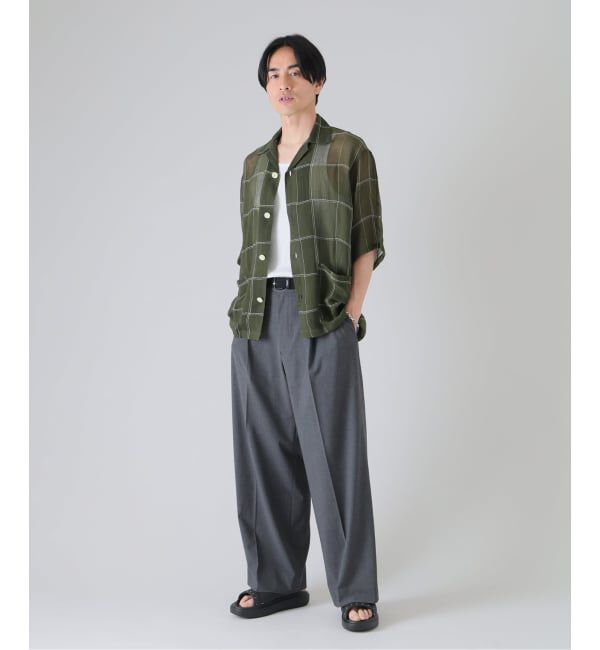 EDIFICE「《WEB限定》ワイド イージー トロピカルスラックス」|スラックス|