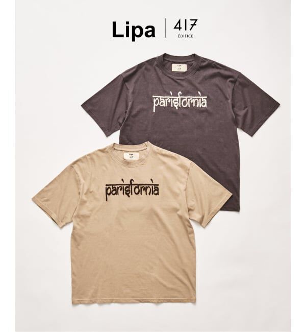 417 EDIFICE「LIPA&times;417 エンブロイダリーTシャツ」|Tシャツ・カットソー|