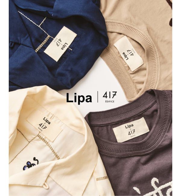 417 EDIFICE「LIPA&times;417 エンブロイダリーTシャツ」|Tシャツ・カットソー|