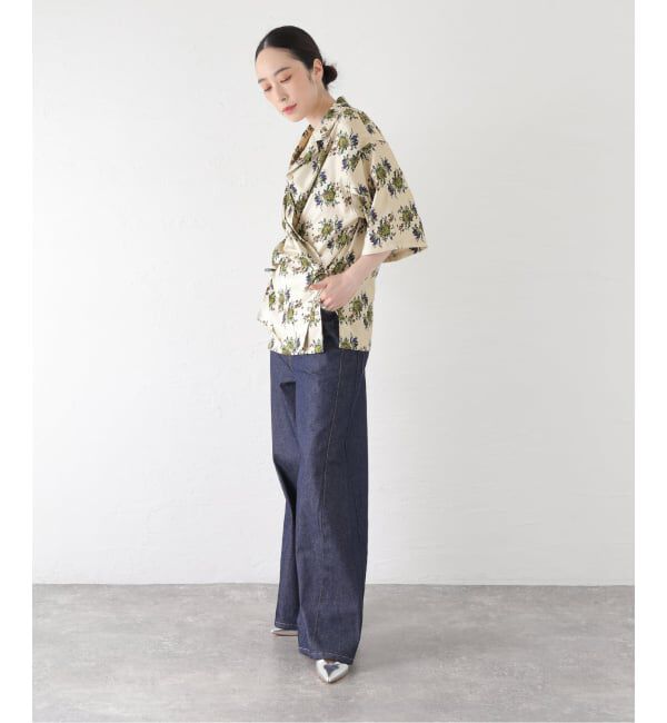 journal standard L'essage「【FUMIE TANAKA/フミエタナカ】flower satin SH シャツ」|シャツ・ブラウス|