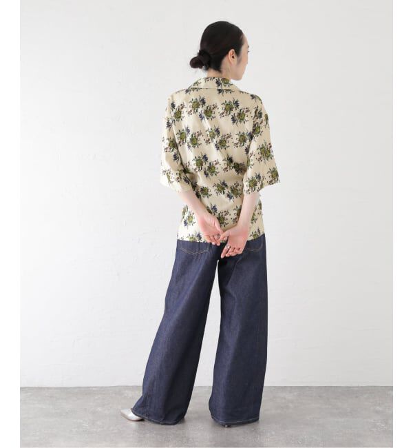journal standard L'essage「【FUMIE TANAKA/フミエタナカ】flower satin SH シャツ」|シャツ・ブラウス|