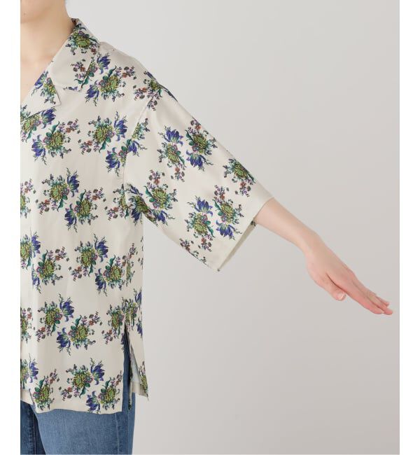 journal standard L'essage「【FUMIE TANAKA/フミエタナカ】flower satin SH シャツ」|シャツ・ブラウス|