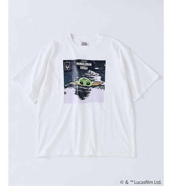 JOURNAL STANDARD「STAR WARS / スター・ウォーズ マンダロリアン プリント Tシャツ」|Tシャツ・カットソー|ホワイト A