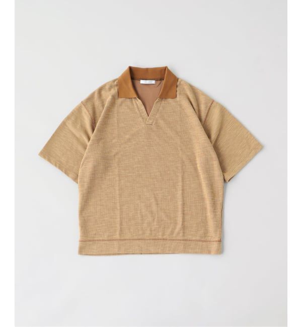 JOURNAL STANDARD「ダブル フェイス ニット スキッパー」|Tシャツ・カットソー|キャメル