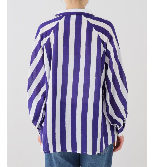 JOURNAL STANDARD「【Mii / ミイ】 BLOCK PRINTED MULTICOLOR STRIPE SHIR」|シャツ・ブラウス|